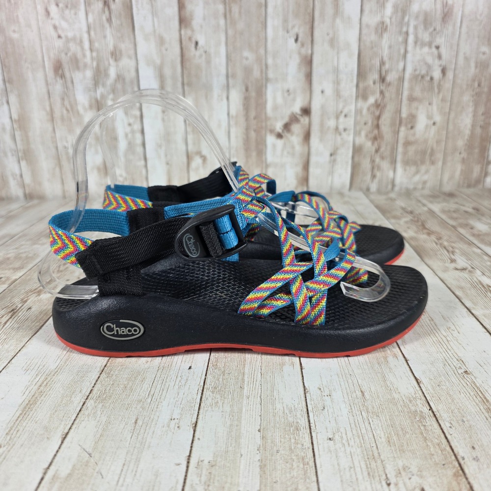 Chaco Z/Cloud‎ X Sandals Sport Rainbow Straps Cushioned Footbed Women's 7